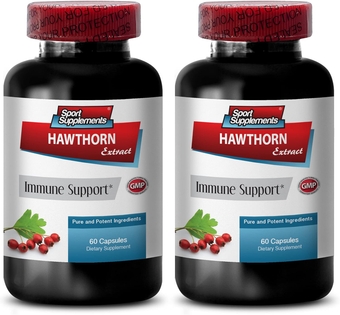 Hawthorn Berry and Cayenne - Hawthorn Berry Extract 120 Capsules - Maintain Healthy Lungs - antioxidants , Hawthorn Extract , Natural antioxidant, Immune Booster, 2 Bot, 120 Caps