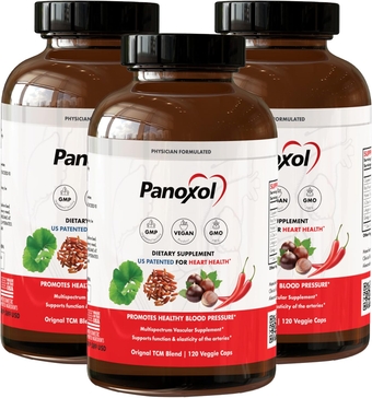 Blood Pressure Supplements - Nitric Oxide Supplement to Help Support Blood Pressure - Natural, GMO-Free, US-Patented - 120 Capsules x 3 Packs