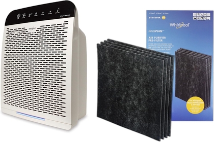 WPPRO 2000 & Genuine Activated Charcoal Filter Set - True HEPA Air Purifier - Odor Reducing Filter for Pets, Odor Remover for Smoke, Allergy - Doctor’s Choice Air Cleaner, Large Room - White