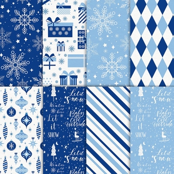 160 Sheets Winter Tissue Paper Blue White Snowflake Gift Wrapping Paper Art Craft Paper for DIY Winter Xmas New Year Party Decor, 14 x 20 Inch