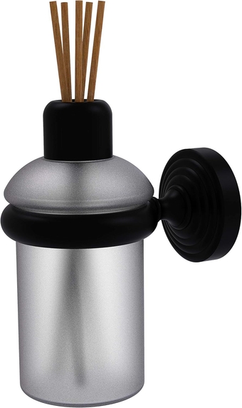 Waverly Place Collection Wall Mounted Reed Fragrance Oil Diffuser, 5 Ounce Capacity, Matte Black