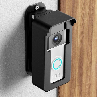 Anti-Theft Video Doorbell Angle Mount, 45 to 135 Degree Adjustable Ring Camera Holder Doorbell Door Mount for Apartment, Compatible with Ring/Blink Video Doorbell 4 3 Plus 2 1 Pro 2
