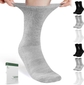 Black+white+white Colors(6 Pairs Crew)