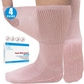 4 Pairs Pink Super Wide With Grips