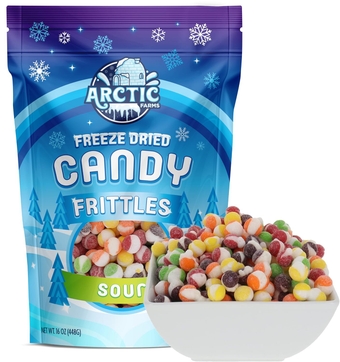 Freeze Dried Candy Sour Frittles Candies Bagged and Boxed (Sour Flavors) (1lb)