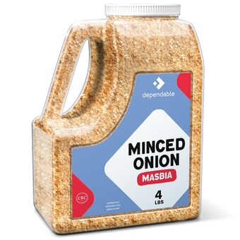 Minced Onion -4 Lb. Jar - Bulk, Kosher, Dehydrated Onion Flakes Convenient Versatile Seasoning for Chefs, Restaurants, and Culinary Enthusiasts - 100% Natural - Perfect Savory Addition to Soups, Dips, Sauces, Meat Marinades & More - Allergen-Free - Non-GMO