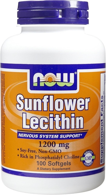 Sunflower Lecithin, 100 Softgels by Now Foods (Pack of 4)