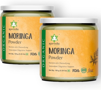 Organic Moringa Oleifera Leaf Powder Herbal Supplement | Perfect for Smoothies, Drinks, Tea & Recipes | Organic Moringa Leaf Powder from India (Moringa oleifera) | 150 gm (2)