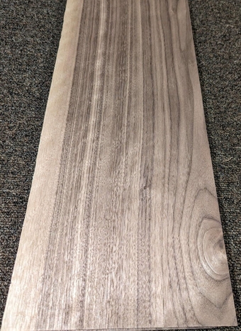 Walnut Flat Cut  Veneer Sheet 10" x 30" raw no Backing 1/42" Thickness