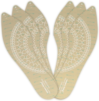 Insoles for High Heels Women Inserts Silicone Self-Adhesive Insole Film 0.5MM Non Slip Anti Odor Resistant Keep Your Shoes Dry and Comfortable(Transparent,3Pair,8-9)