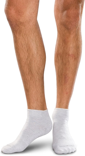 Seamless Wide Crew Socks for Diabetes, Arthritis, or Sensitive Feet, 1 Pair (2 Count)