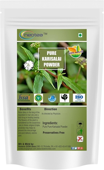 Eclipta Prostrata | Karisalai | Karisalankanni | Bhringraj | False Daisy Powder - 500gm Pack of 1