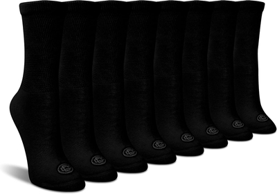 womens Crew Socks, Shoe Size 4-10, Sock Size 9-11