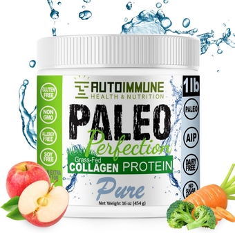 AUTOIMMUNE HEALTH & NUTRITION Collagen Protein Powder for Women & Men - Soy, Gluten, & Dairy Free Non GMO Collagen Protein from Grass-Fed Beef - 1 lb