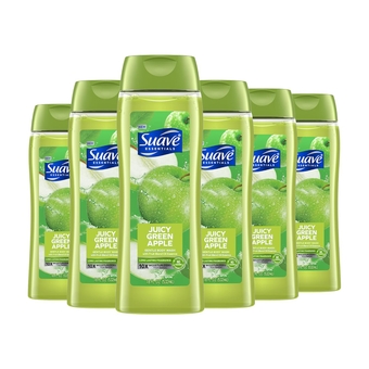 Moisturizing Body Wash, with Juicy Apple and Vitamin E Extract, No Parabens, No Phtahaltes, 18 Oz Pack of 6