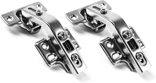 2 Pack (1 Pairs) 135° Lazy Susan Hinge, Full Overlay Concealed for Corner Kitchen Cabinet Replacement Hardware, Cupboard Folded, Folden Door