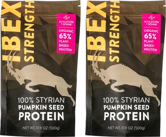 Schlacher & Söhne Styrian Pumpkin Seed Protein Powder: 100% Pure, Organic Plant Protein, Non GMO, Gluten Free, Vegan, No Additives, Boost’s Immune System, Improves Digestion, Made in Austria (2 Pack)