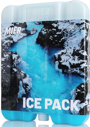 Ice Packs for Lunch Bags Cooler Ice Block Reusable Blue Freezer Pack Icepack for Lunch Box Coolers, Long Lasting