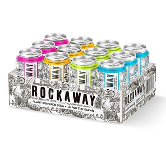 Flavored Sparkling Water with Adaptogens, Soda Replacement - Variety of Healthy Drinks - Low Calorie Drinks, Gluten Free 12oz (12 Pack) (Variety)