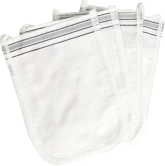 Turkish Exfoliating Gloves – Face & Body Exfoliation Mitts - Bath Hammam Spa Exfoliator Kese Glove - Body Scrub Glove to Remove Dead Skin – Brighten & Soften Skin – 4Pcs (White & Black)