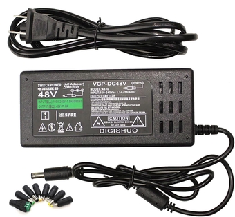 DC 48V 3A 144W Power Supply Adapter Transformer Switch AC 110V/220V to DC 48V 3A Switching Converter LED Driver for LED Strip Light CCTV Camera Security System (48V 3A 144W)