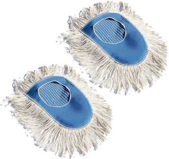 Heavy Duty, Industrial-Strength Cotton Wedge Dust Mop Head - Home & Commercial Hardwood Floor Cleaning - Designed for High-Performance Janitorial & Housekeeping Tasks