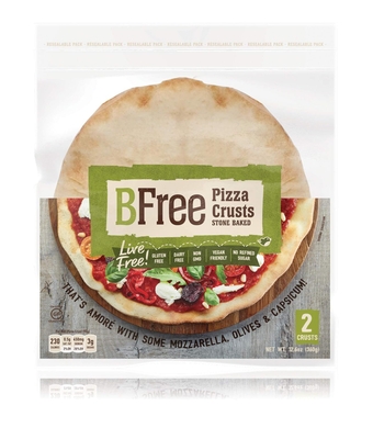 Stone Baked Pizza Crust by  - Gluten Free Pizza Dough – Keto Pizza Crust – Includes 2 Pizza Bases, 12.6 Oz [1 Pack]