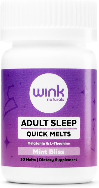 Well 3 mg Melatonin Sugar Free Sleep Melts for Adults- Nighttime Natural Sleep Aid to Help Increase Sleep, Boost Immune System- Easy Dissolvable Sleep Supplement- 30 Tablets
