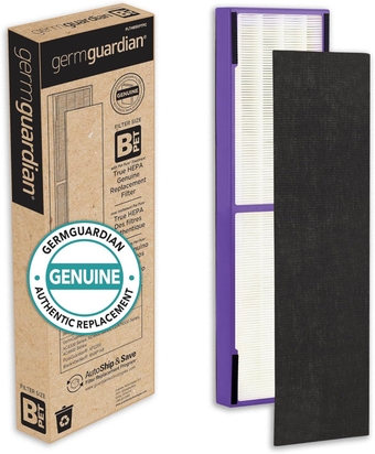 Germ Guardian FLT4850PT True HEPA Genuine Air Purifier Replacement Filter B, with Pet Pure Treatment for  C4900, AC4825, AC4850PT, CDAP4500, AC4300, and More