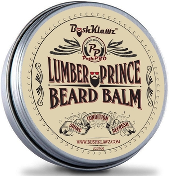 Lumber Prince Beard Balm Leave in Conditioner Beard Butter Premium Refreshing Manly Woodsy Musk Scent 2 oz Best Gift for Fathers