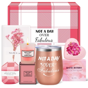 Birthday Gifts for Women, Mom, Wife, Girlfriend, Sister, Her - Valentine's Day, Mothers Day Gifts - Relaxing Spa Gift Basket Set, Ideas Gift, Unique Gift