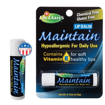 Maintain Lip Balm - Perfect for Cortibalm Aftercare, Mild Ingredients & Beeswax, Vitamin E Enriched for Moisturizing Dry Lips, Ensures Smooth, Soft Feel, 1 Pack