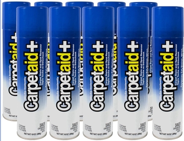 10 Oz. CarpetAid+ Carpet Stain Remover & Spot Cleaner (10 Cans): Easily and Effectively Remove Food, Drink, Dirt, Mud, Pet, and Other Stubborn Stains Instantly; No Rubbing or Scrubbing
