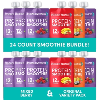 Protein Smoothies Variety Pack and Mixed Berry Bundle