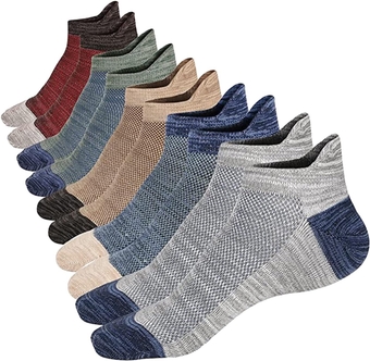 Ankle Low Cut Socks for Men/Women Short Cotton Casual Anti-Skid Moisture Wicking Socks