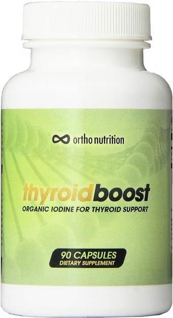 Natural Thyroid Support - Organic Iodine and Selenium for Thyroid Health [Hypothyroidism & Hyperthyroidism][500 mg, 90 Capsules]