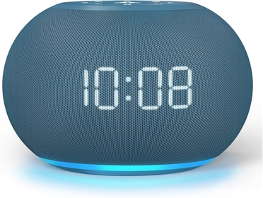 Reacher Auto-Brightness Alarm Clock Sound Machine, 20 Soothing Sounds, 8 Colors Night Light, Auto-Off Timer, 0-100% Dimmable Digital Display, Precise 30-Level Volume White Noise Machine