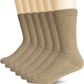 Crew/6 Pairs Brown