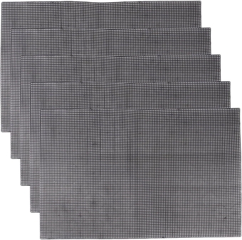 5pcs Plastic Fish Tank Mesh Grid, 13”X20” Aquarium Screen Net Aquarium Fish Tank Divider Fish Tank Mesh Screen Net Aquarium Mesh Sheet Fish Tank Decoration Supplies, Black