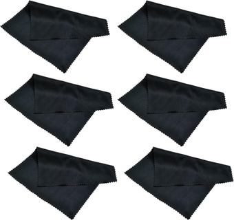 6 Pack Progo Microfiber Cleaning Cloth - for Screens, Camera Lenses, Glasses, iPad, Tablet, iPhone, Cell Phone, Laptop, LCD TV Screens and Any Other Delicate Surface.
