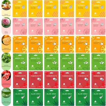 Facial Mask Sheet,Face Mask Skin Care Bulk Pack,Hydrating Spa Face Mask For Sensitive Skin, Facial Masks Sets For Women/Teen Girls(36 Combo Pack) (36 count)
