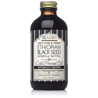 Ethiopian Black Seed Cold-Pressed Extra Virgin Oil | All Natural & Oil to Boost Immune System, Improve Hair Growth & Skin Tone, Manage Chronic Dry Skin, Eczema & More - 8 oz