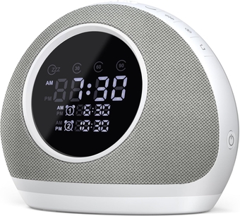 Sound Machine Alarm Clock - Dual Alarm Clock Sound Machine with 27 Soothing Sounds, 9 Night Light, White Noise Sound Machine Alarm Clock for Sleep & Home, Snooze Mode, Dimmable Display