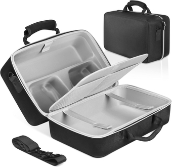 Hard Shell Carrying Case Compatible with PS5 Slim New Model, Protective Case Travel Bag Holds PlayStation 5 Slim Console(Disc/Digital Edition), Controller, Base and Other Accessories, Black