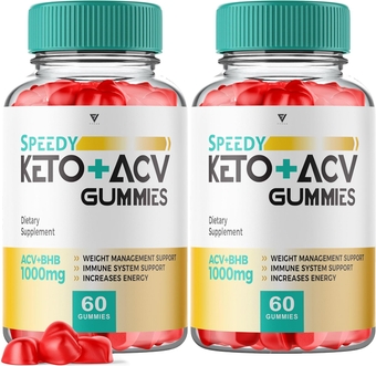 (2 Pack) Speedy Keto ACV Gummies, Speedy Keto ACV Gummies Advanced Weight Loss - Speedy ACV Plus Keto Rapid Ketosis Ketones Apple Cider Vinegar Supplement (120 Gummies)