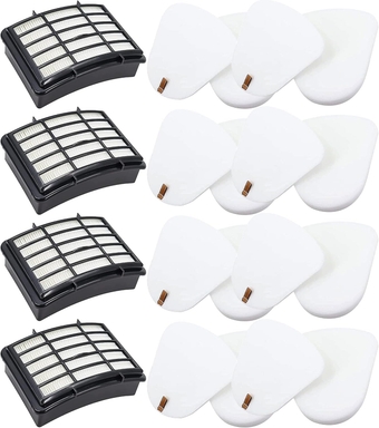 for Shark NV360 NV356E NV352 Navigator Lift-Away Deluxe Upright Vacuum Replacement Filter, NV350 NV351 NV355 NV357 NV370 NV391 UV440 UV490 UV500 UV540 UV541 UV550 XFF350, 16 Foam +4 HEPA Filters