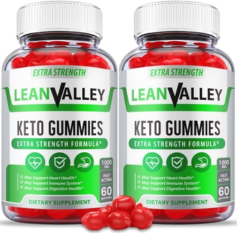 (2 Pack) Lean Valley Keto ACV Gummies, Lean Valley Gummies with Apple Cider Vinegar Weight Apple Loss Cider, ACV, AVC Vegan Formula, Vitamin B12, Vitamin B6, Beet Root, Pomegranate Juice (120 Gummies)