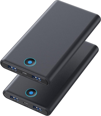Portable Charger, 2-Pack 20000mAh Power Bank Ultra Slim Fast Charging External Battery Pack with Dual USB Outputs Compatible with iPhone 13/12 Pro/12/11/XR/X, Samsung S20, Tablet etc.