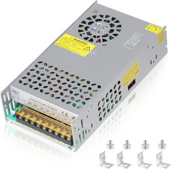 New Version DC 36V 16.6A 600W DC Switching Power Supply Adapter 110V AC to 36V DC Converter Power Supply Transformer SMPS for 36Volt Winch Car Jack LCD Monitor CCTV Car Stereo and More 36V Device