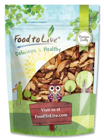 Dry Roasted Brazil Nuts with Himalayan Salt, 4 Pounds Oven Roasted, Lightly Salted, No Oil Added, Whole. Vegan, Kosher, Bulk. High in Protein and Selenium. Ke-Friendly Snack